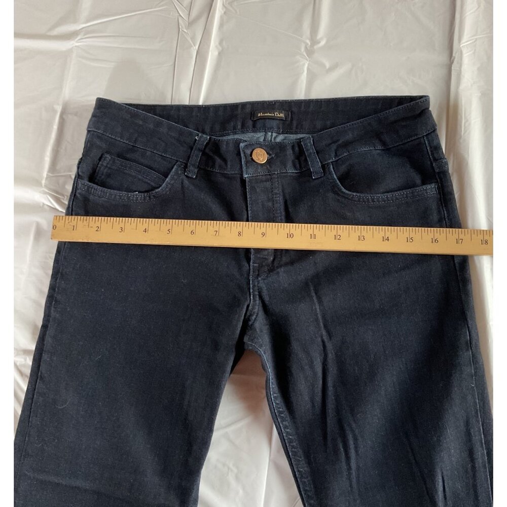 Massimo Dutti Womens Dark Wash Flared Jeans Size 8 - Picture 10 of 11